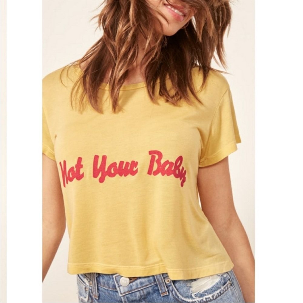 BN Reformation Not Your Baby Hanna Cropped Tee
